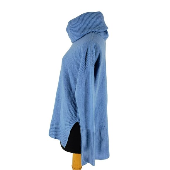 NEW Diane von Furstenberg Ahiga Sweater Light Blue Wool Cashmere Turtleneck XS - Picture 3 of 12